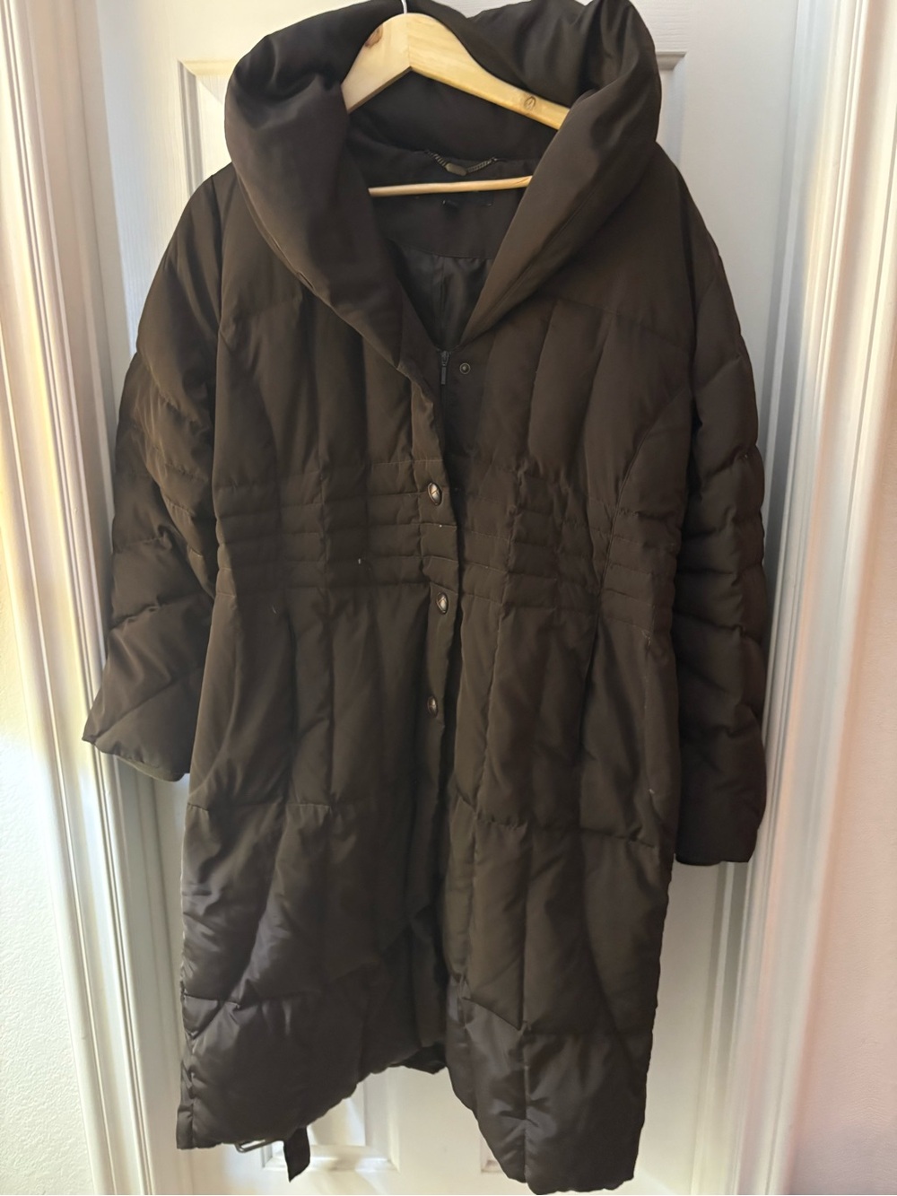 Jones  New York down puffer coat w Shawl Collar Sz XL